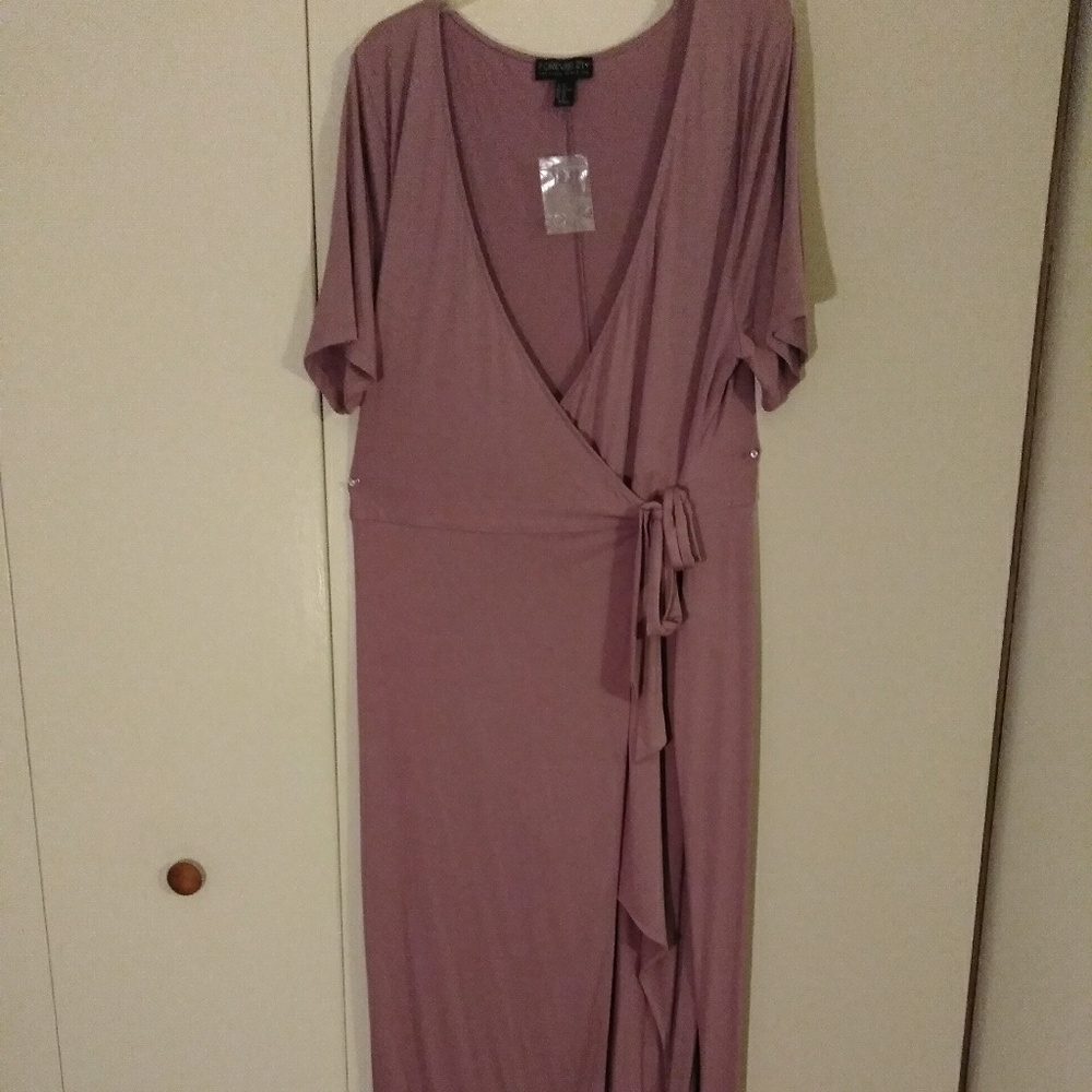Elegant High Low Wrap Dress